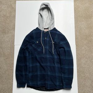 Insulated wrangler flannel hoodie